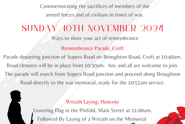 Remembrance events